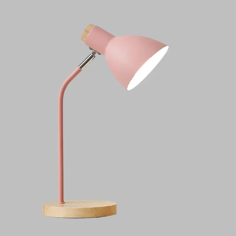 Lisslune | Wooden Table Lamp – Creative Scandinavian Desk Lamp made of Wood and Metal