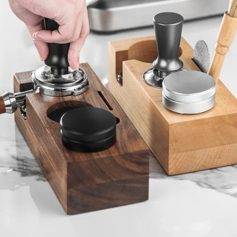 Lisslune | Rectangular Wood Coffee Tamper Station