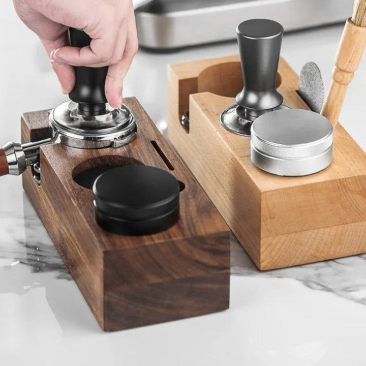 Lisslune | Rectangular Wood Coffee Tamper Station