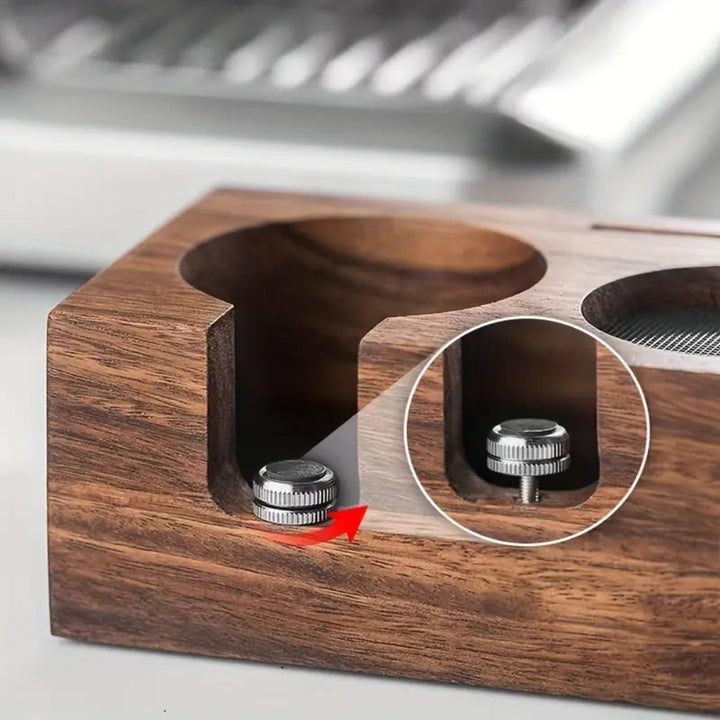 Lisslune | Rectangular Wood Coffee Tamper Station