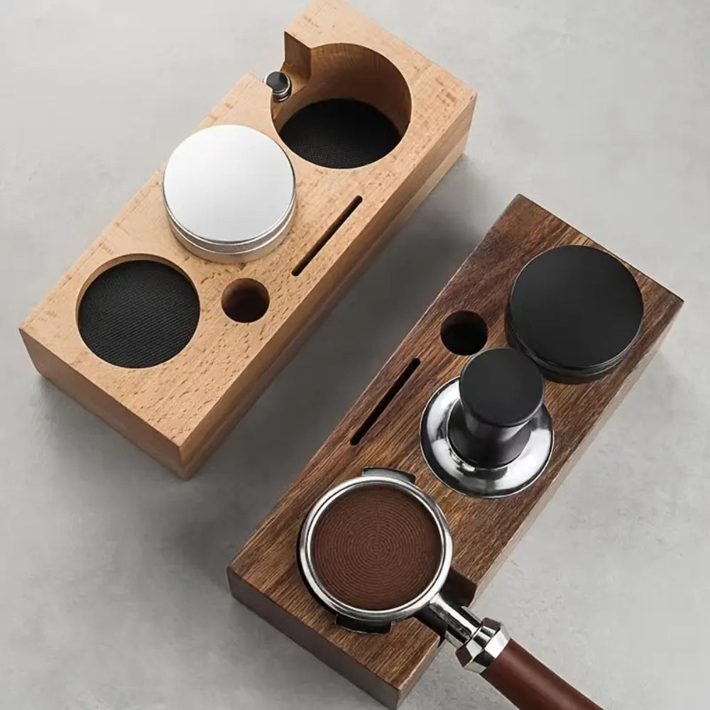 Lisslune | Rectangular Wood Coffee Tamper Station