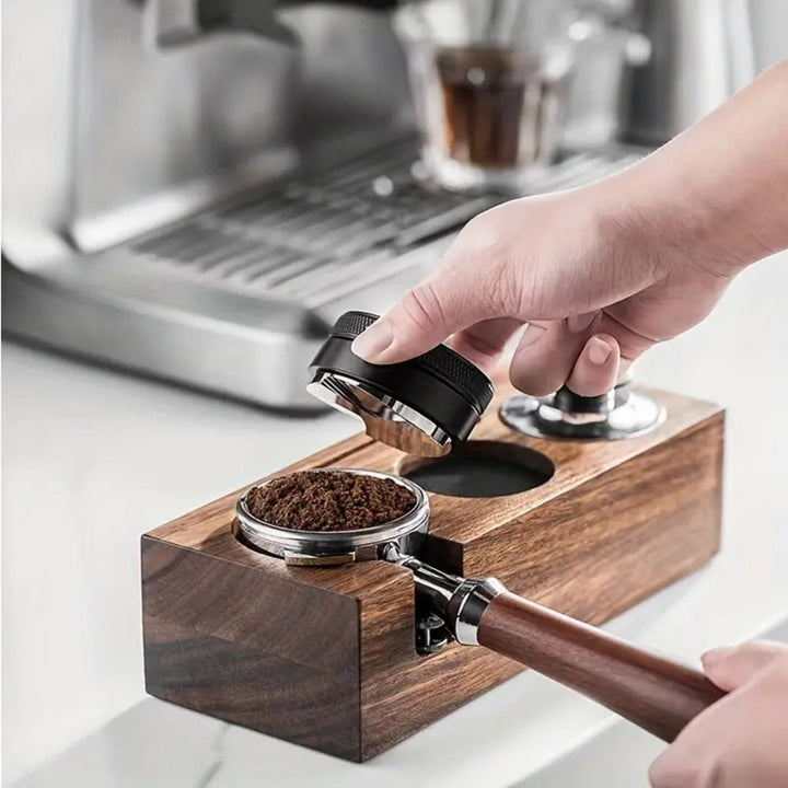 Lisslune | Rectangular Wood Coffee Tamper Station