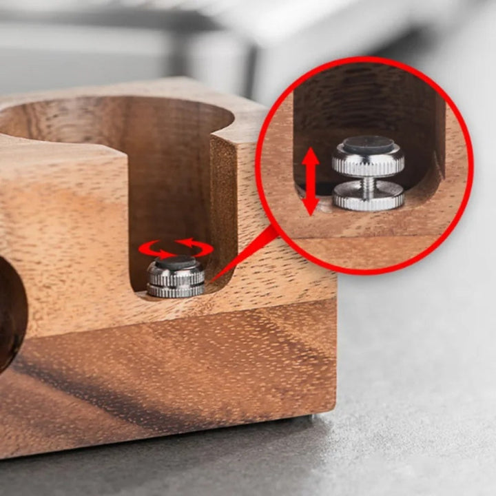 Lisslune | Rectangular Wood Coffee Tamper Station