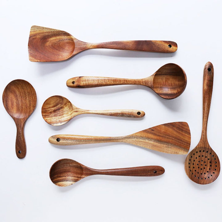 Lisslune | Wood Cooking Utensils Set