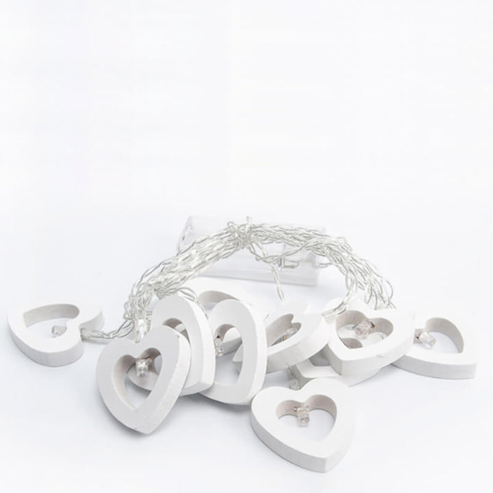 Lisslune | Wooden Heart String Lights