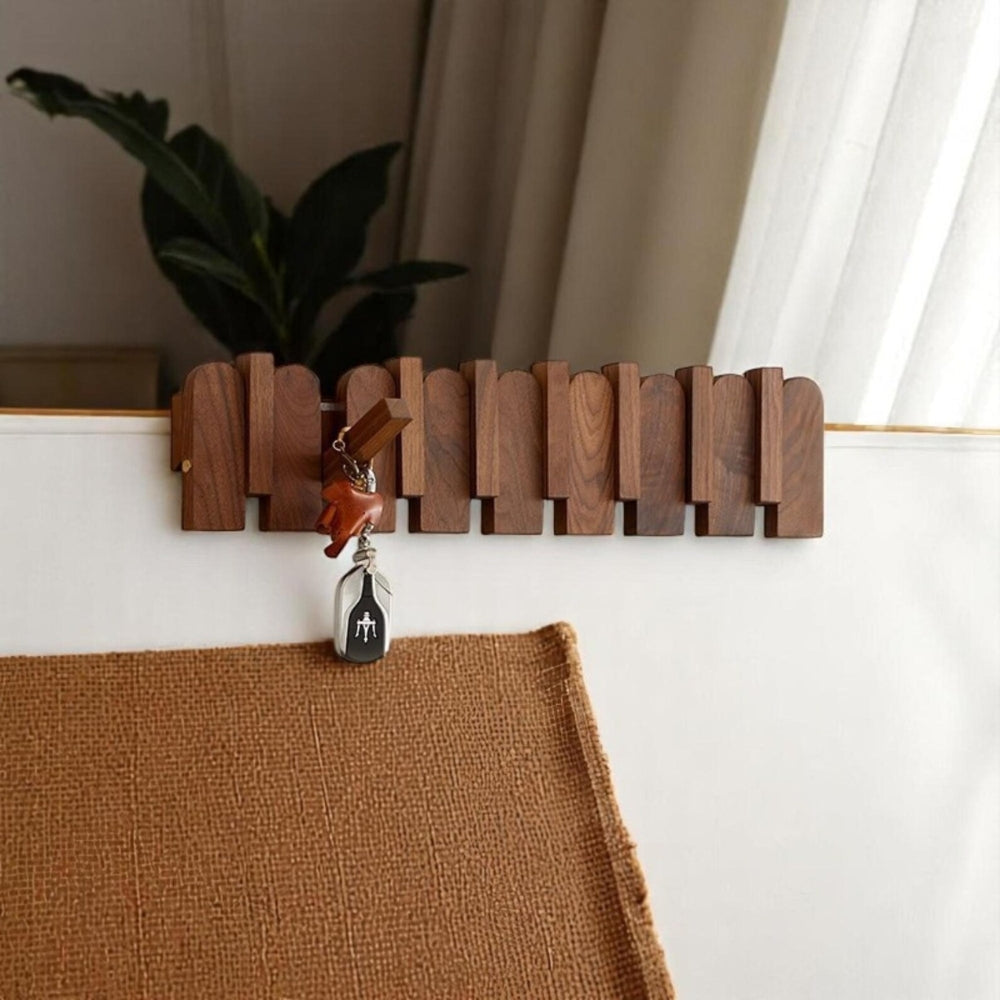 Lisslune | Piano Wooden Hook Wall Coat Rack