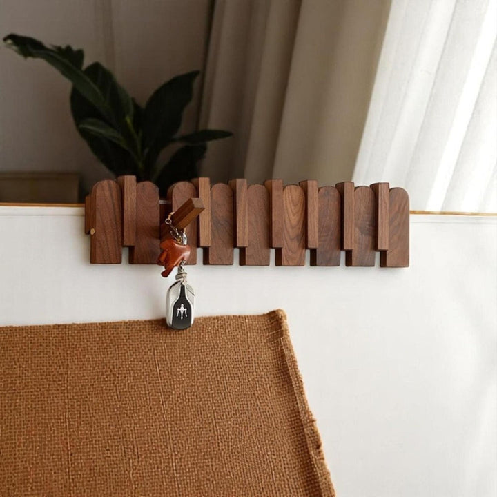 Lisslune | Piano Wooden Hook Wall Coat Rack