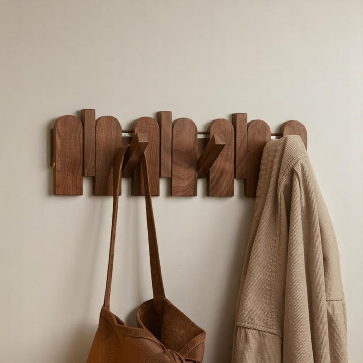Lisslune | Piano Wooden Hook Wall Coat Rack