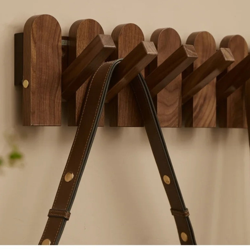 Lisslune | Piano Wooden Hook Wall Coat Rack