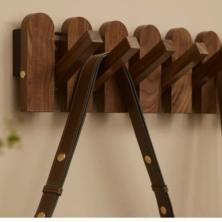 Lisslune | Piano Wooden Hook Wall Coat Rack