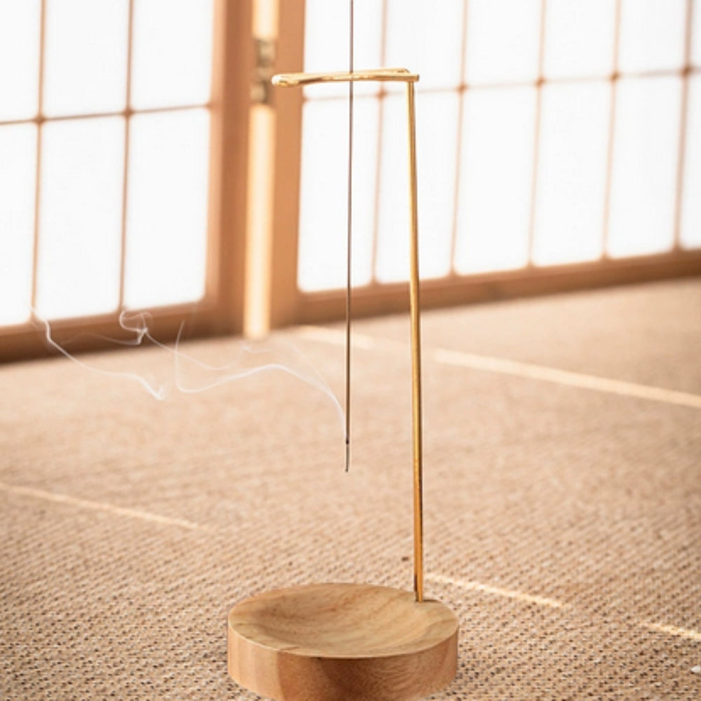 Lisslune | Wooden Incense Burner with Metal Holder