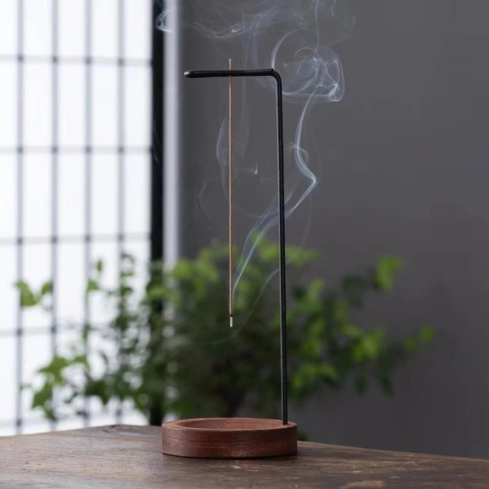 Lisslune | Wooden Incense Burner with Metal Holder