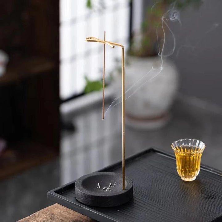 Lisslune | Wooden Incense Burner with Metal Holder