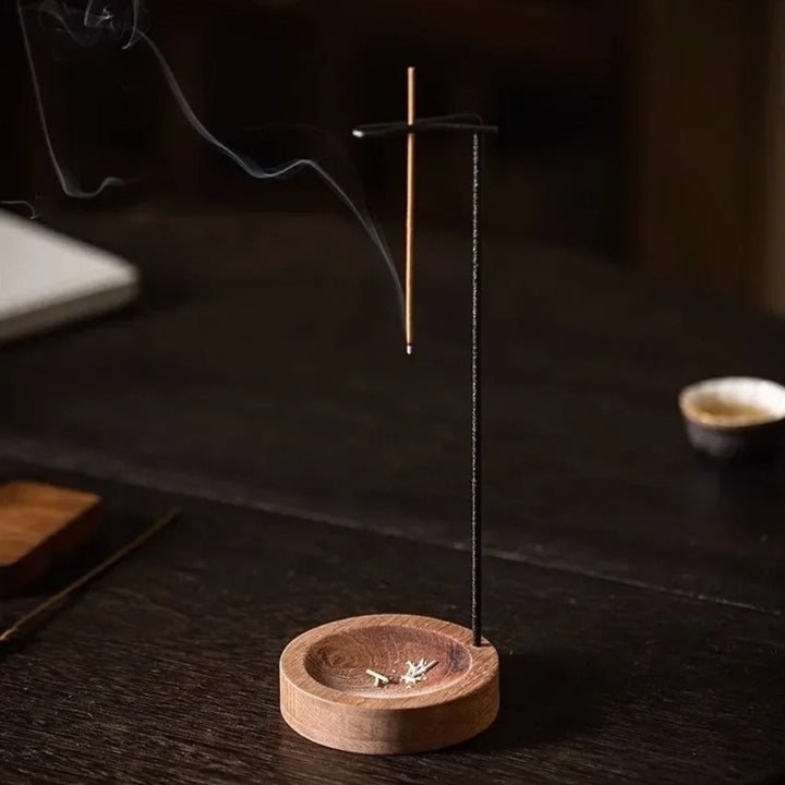 Lisslune | Wooden Incense Burner with Metal Holder