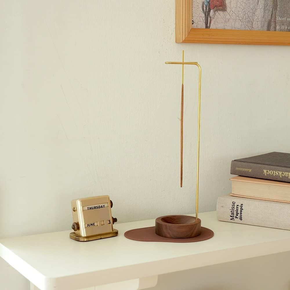 Lisslune | Wooden Incense Burner with Metal Holder