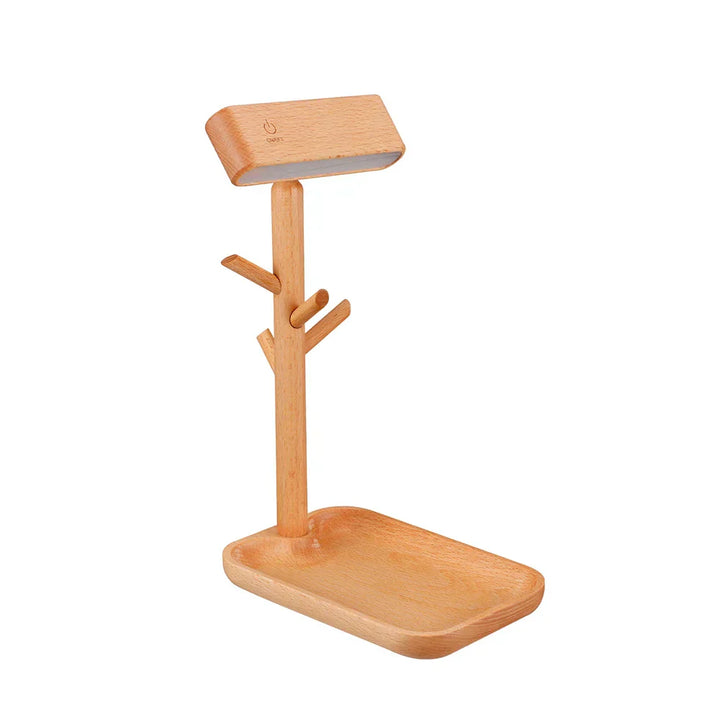 Lisslune | WoodGlow – Dimmable Wood Table Lamp with Practical Storage