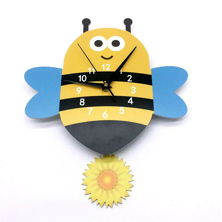 Lisslune | Wall Clock - ZooTime - Cute Animal Design - Perfect for Children's Room
