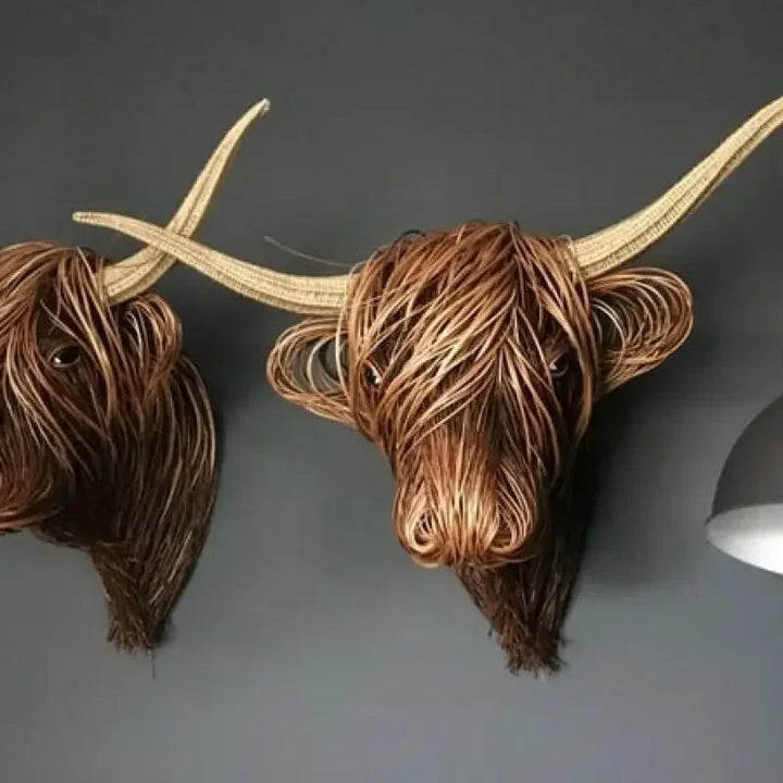 Lisslune | Nature'sCow - Handcrafted cow wall decoration for nature-inspired spaces