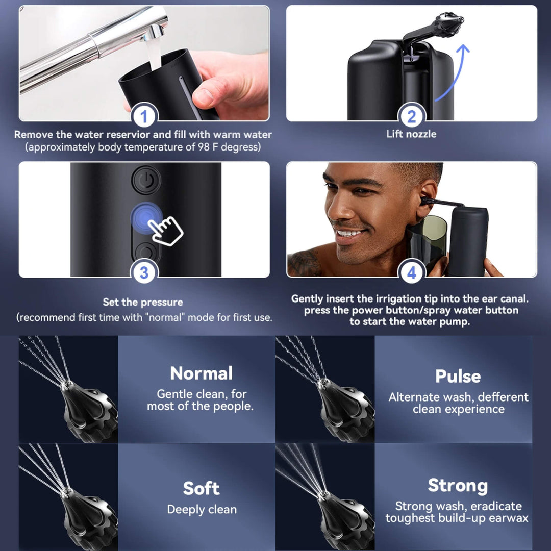 Lisslune | Wush Pro Ear Cleaner – Effective Ear Cleaning Solution for Cleaner, Healthier Ears