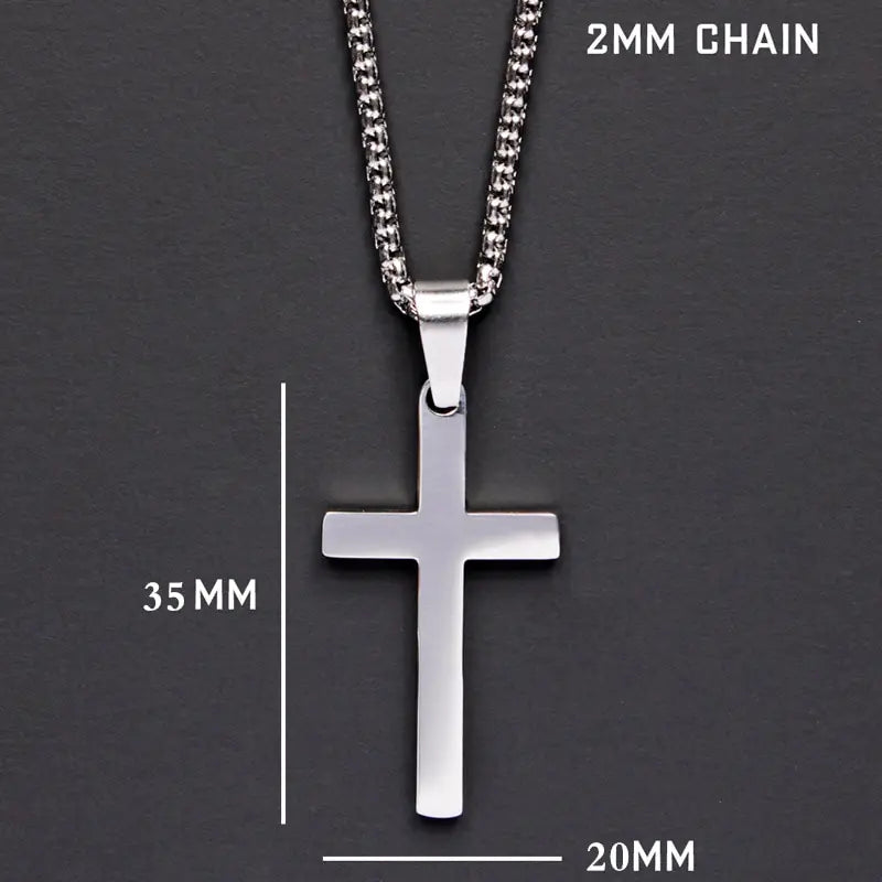 Lisslune | Classic Cross Men's Necklace
