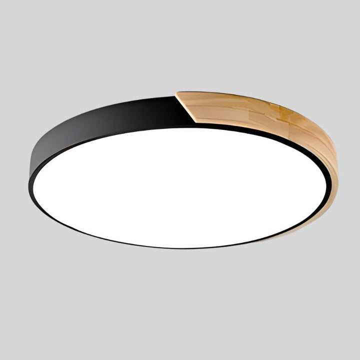 Lisslune | Wood Macaroon Circular Ceiling Light