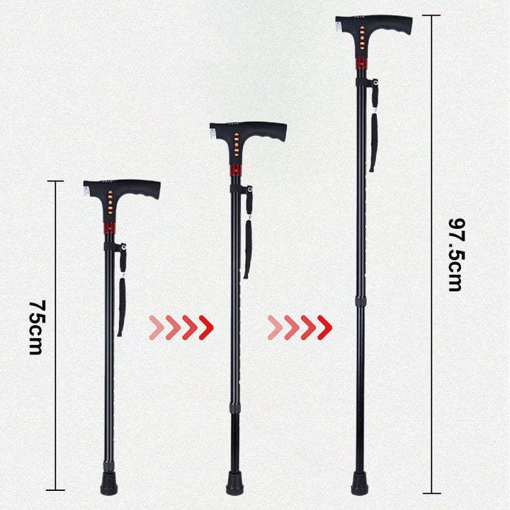 Lisslune | Intelligent Walking Stick for Elderly People with LED Light