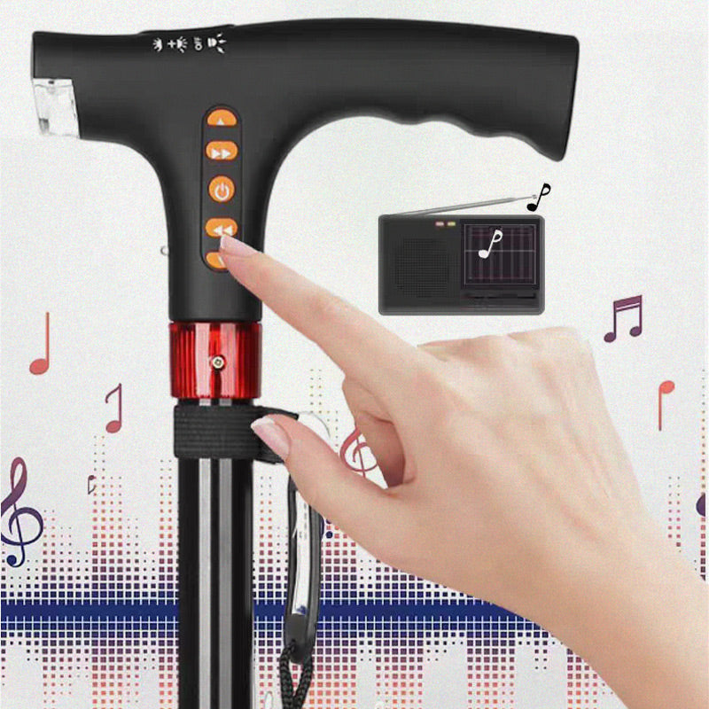 Lisslune | Intelligent Walking Stick for Elderly People with LED Light