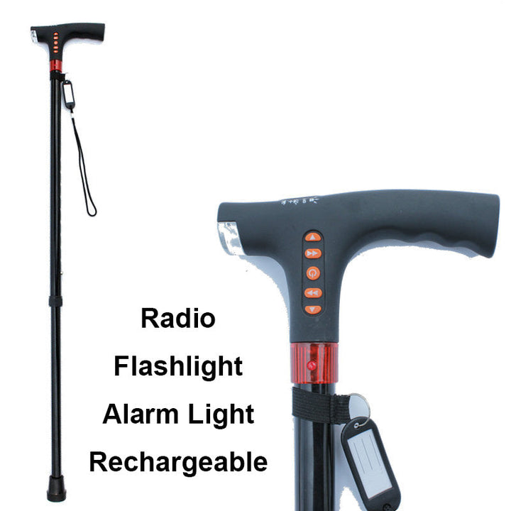 Lisslune | Intelligent Walking Stick for Elderly People with LED Light