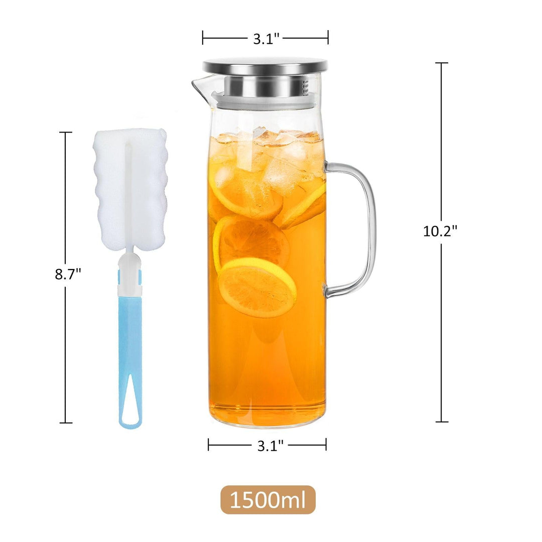 Lisslune | Cylindrical heat-resistant glass jug