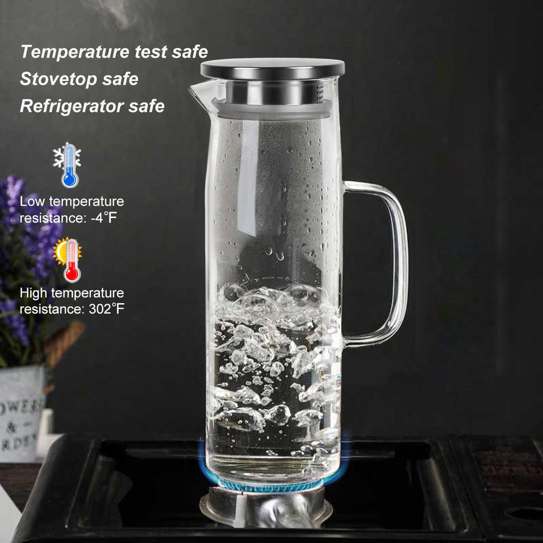 Lisslune | Cylindrical heat-resistant glass jug