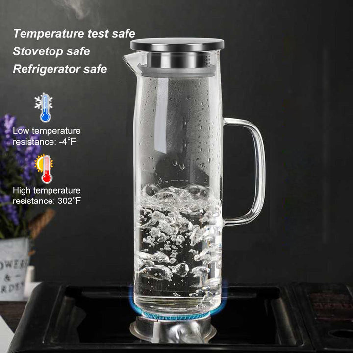 Lisslune | Cylindrical heat-resistant glass jug