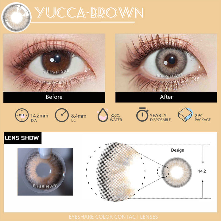 Rynx Yucca Brown 14.0mm 1 Pair | 1 Year