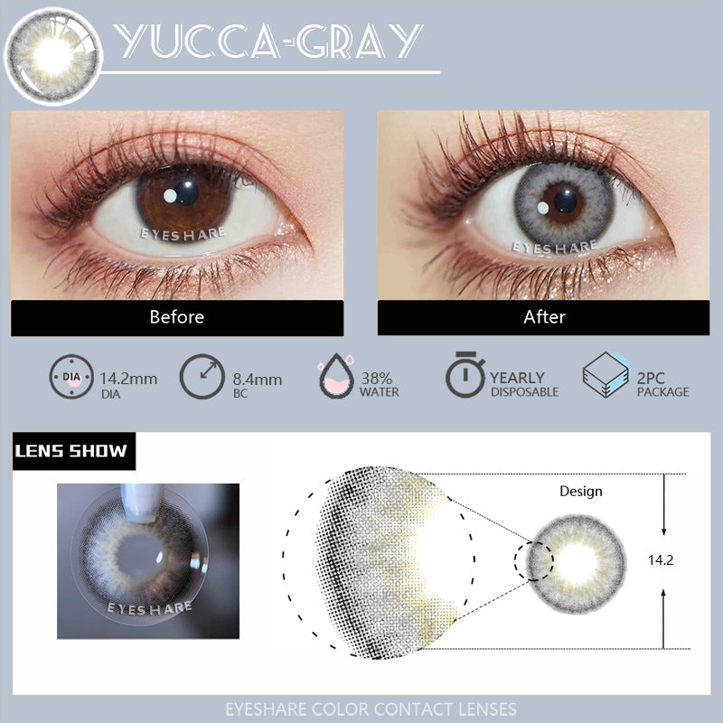 Rynx Yucca Gray 14.0mm 1 Pair | 1 Year