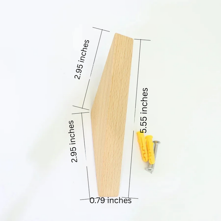Lisslune | Wooden Coat Hook and Decorative Coat Holder
