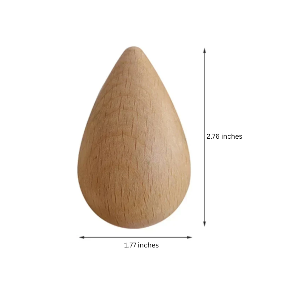 Lisslune | Beech Wood Water Drop Wall Coat Holder