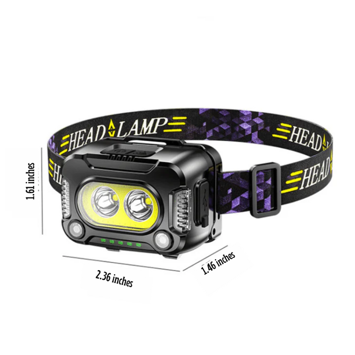 Lisslune | Powerful USB Rechargeable Headlamp