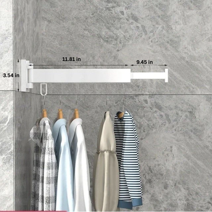 Lisslune | Wall Mounted Retractable Cloth Drying Rack