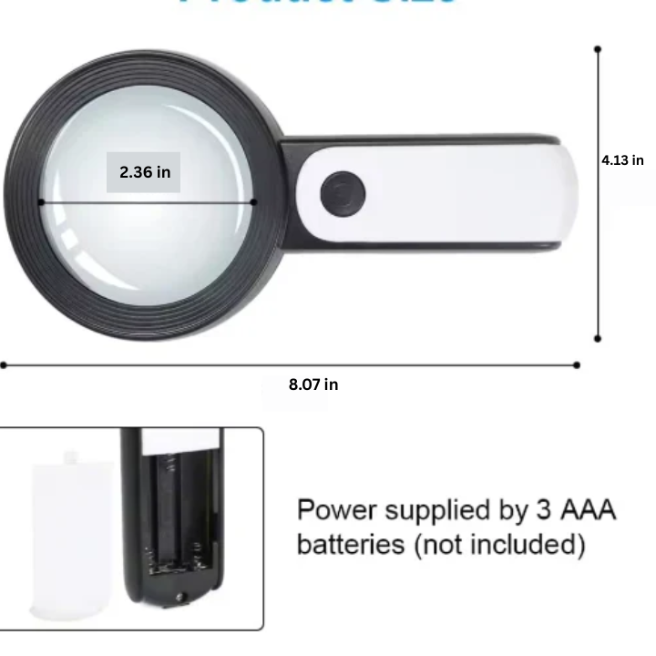 Lisslune | 30x Magnifying Glass for Seniors
