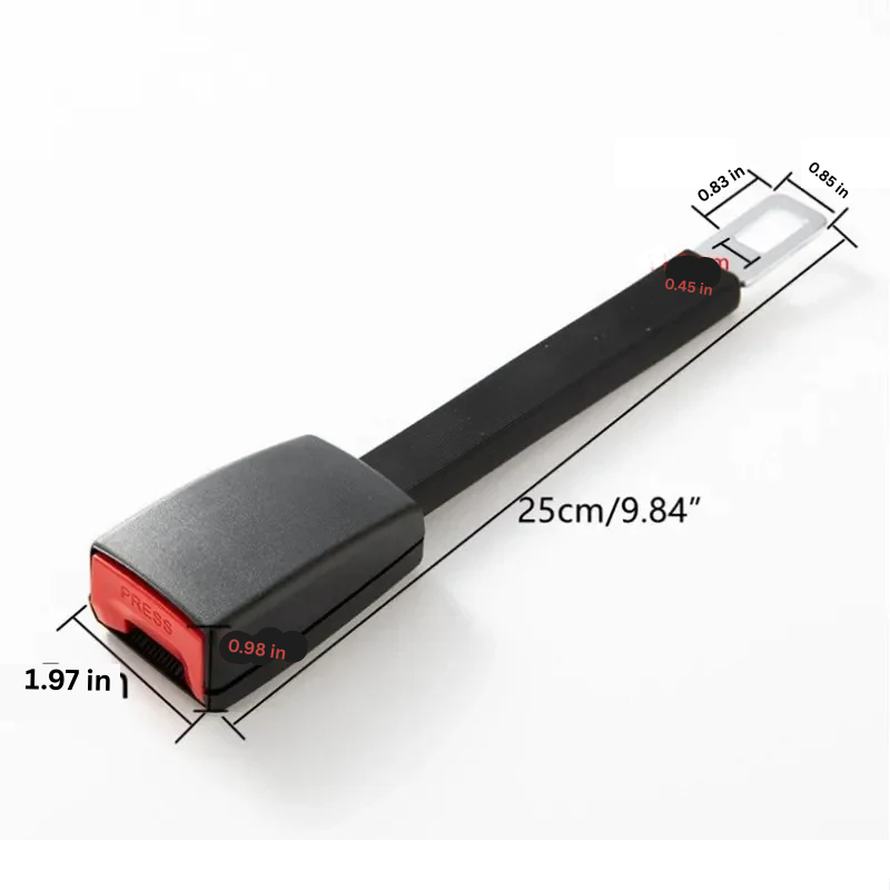 Lisslune | Raised Seat Belt Extender with Rigid Stem