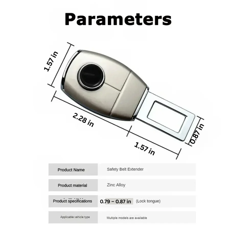 Lisslune | Plug and Play Car Seat Belt Extender