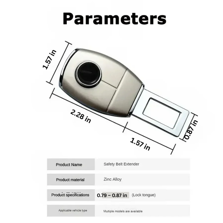Lisslune | Plug and Play Car Seat Belt Extender