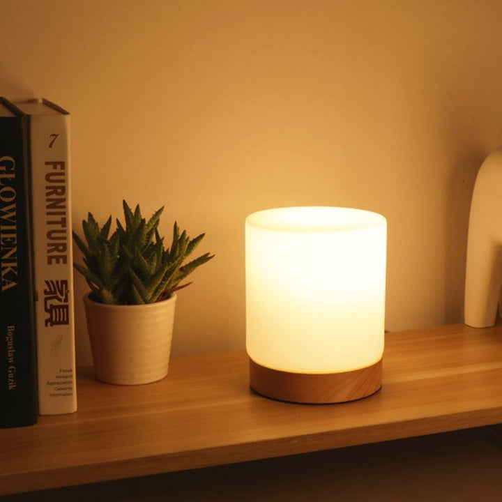 Skorter | RadiantGlow - Mini Glass Table Lamps with Touch Activation