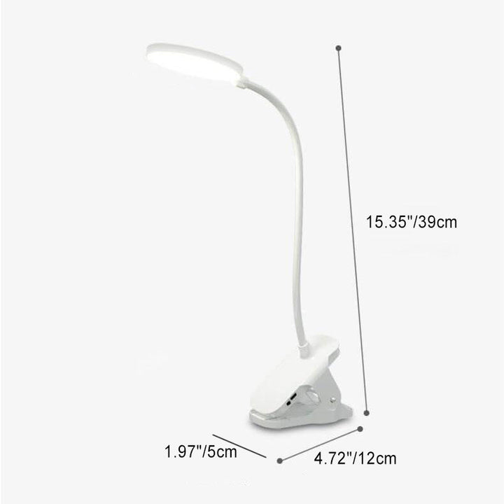 Lisslune | Simple LED Clip Desk Lamp Rechargeable Eye Protection Night Light