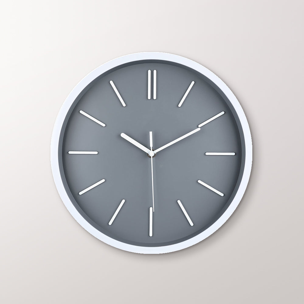 Lisslune | Minimalistic 3D Tick Marks Wall Clock