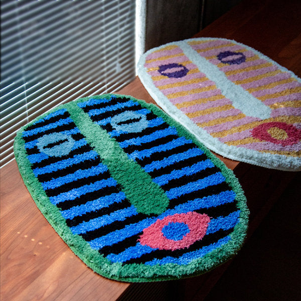Lisslune | Bath mat Abstract Face