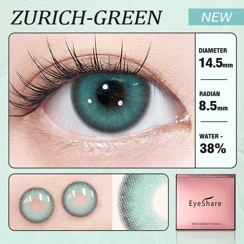 Rynx Zurich Green 14.5mm 1 Pair | 1 Year