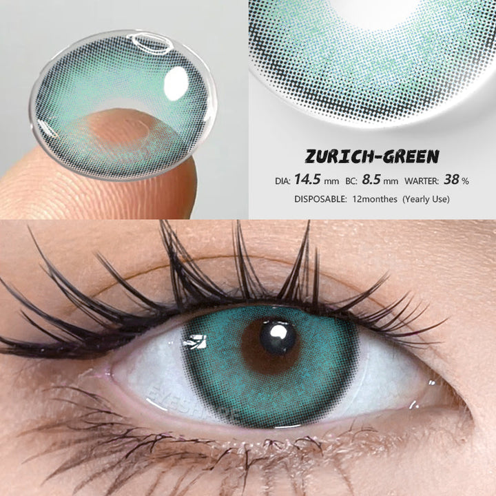 Rynx Zurich Green 14.5mm 1 Pair | 1 Year