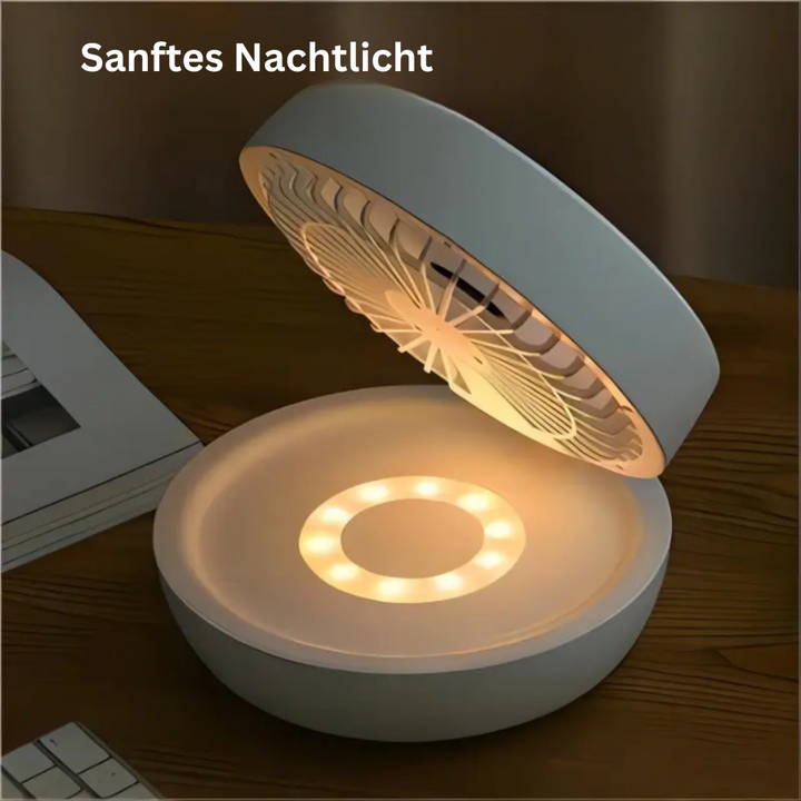 Lisslune | Portable Wall Fan | Multifunctional, USB Rechargeable & Whisper Quiet for Home, Office & Outdoor Use