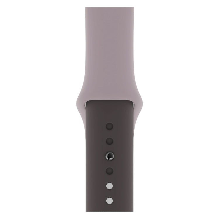 Lisslune | Two-tone Silicone Watch Band for Apple Watch Series 3 & 2 & 1 42mm (Light Gray + Dark Gray)