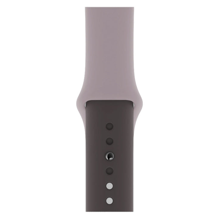 Lisslune | Two-tone Silicone Watch Band for Apple Watch Series 3 & 2 & 1 42mm (Light Gray + Dark Gray)
